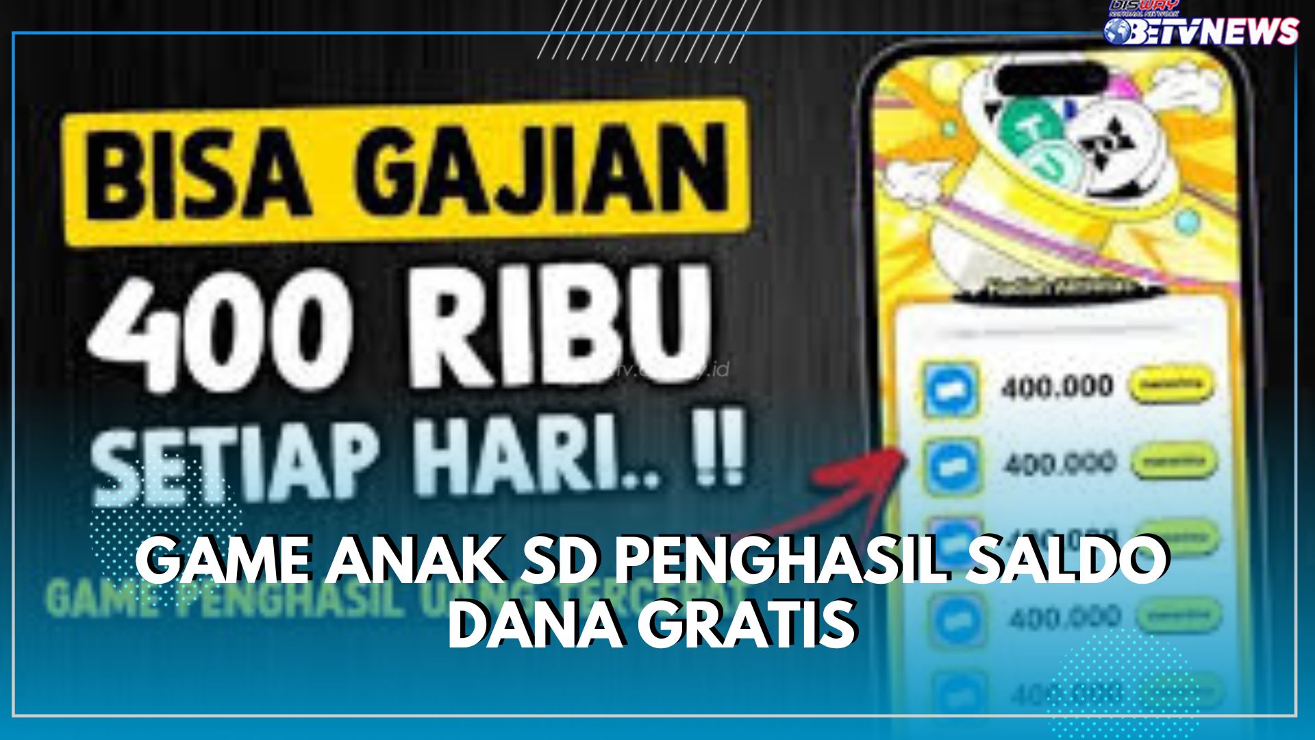 Siapa sangka Permainan Anak SD Bisa Hasilkan Uang, Raih Saldo DANA Gratis Rp400 Ribu dari Game Ini