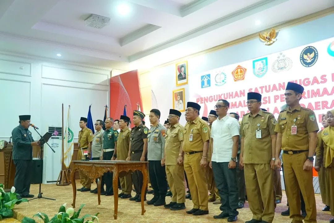 Wagub Bengkulu Kukuhkan Satgas Optimalisasi PAD, Optimis Pendapatan Meningkat