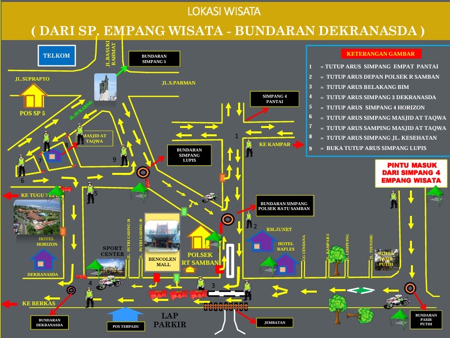 Antisipasi Macet Selama Nataru, Polresta Bengkulu Siapkan Rekayasa Lalu Lintas, Berikut Rutenya