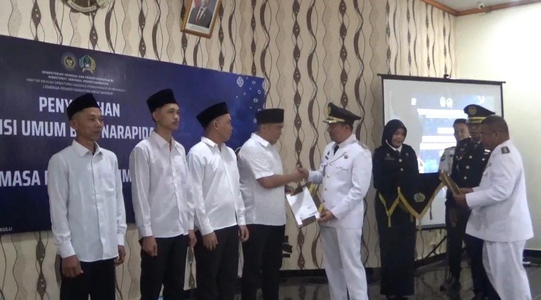 385 Warga Binaan Lapas Arga Makmur Terima Remisi HUT RI, 19 Orang Bebas