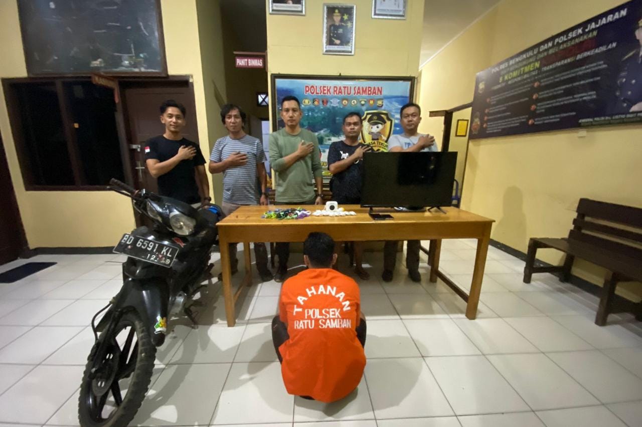 Pelaku Bobol Konter Hp di Kota Bengkulu Diringkus Polisi 