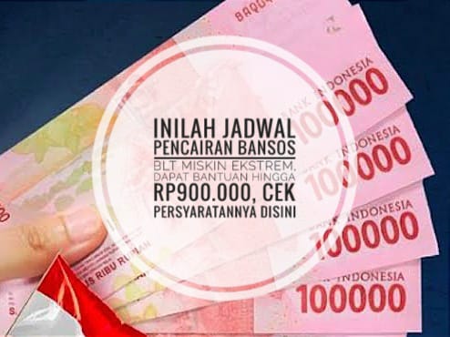 Inilah Jadwal Pencairan Bansos BLT Miskin Ektrem, Dapat Bantuan Hingga Rp900.000, Cek Persyaratannya Disini