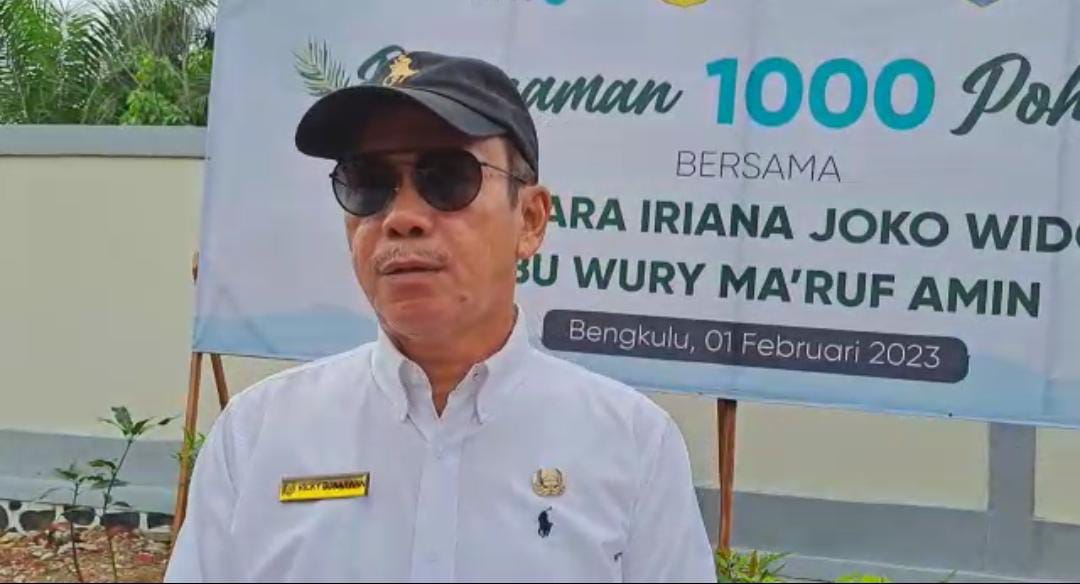 Pemprov Bengkulu Sukseskan Gerakan Nasional 1.000 Pohon Serentak Bersama Ibu Negara