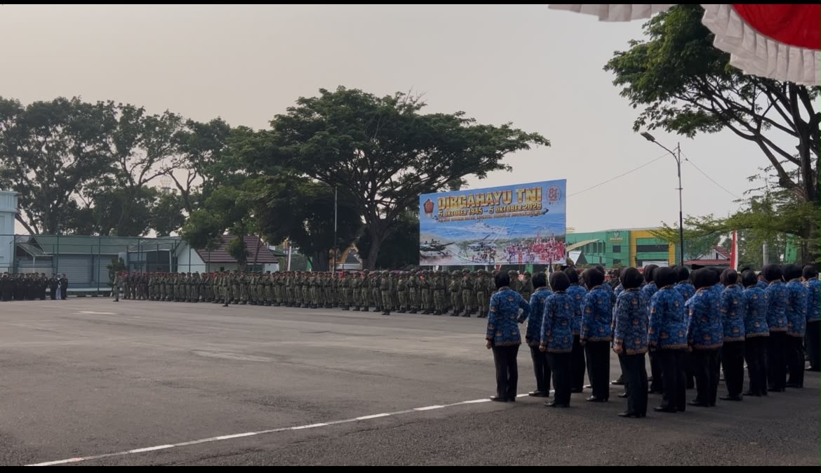 Peringati HUT ke-81 TNI, Danrem Tekankan Soliditas dan Kesiapsiagaan Hadapi Bencana