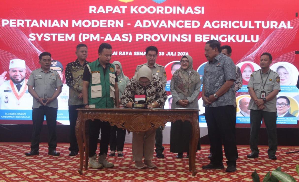Pemprov Bengkulu Perkuat Sinergi Implementasi PM-AAS Demi Swasembada Pangan
