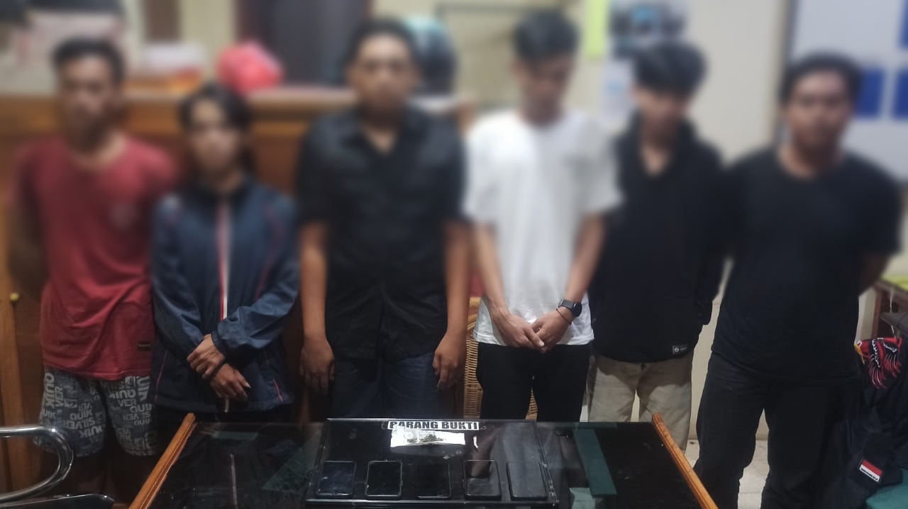 Pesta Ganja di Pinggir Jalan, 6 Pemuda Kota Bengkulu Ditangkap