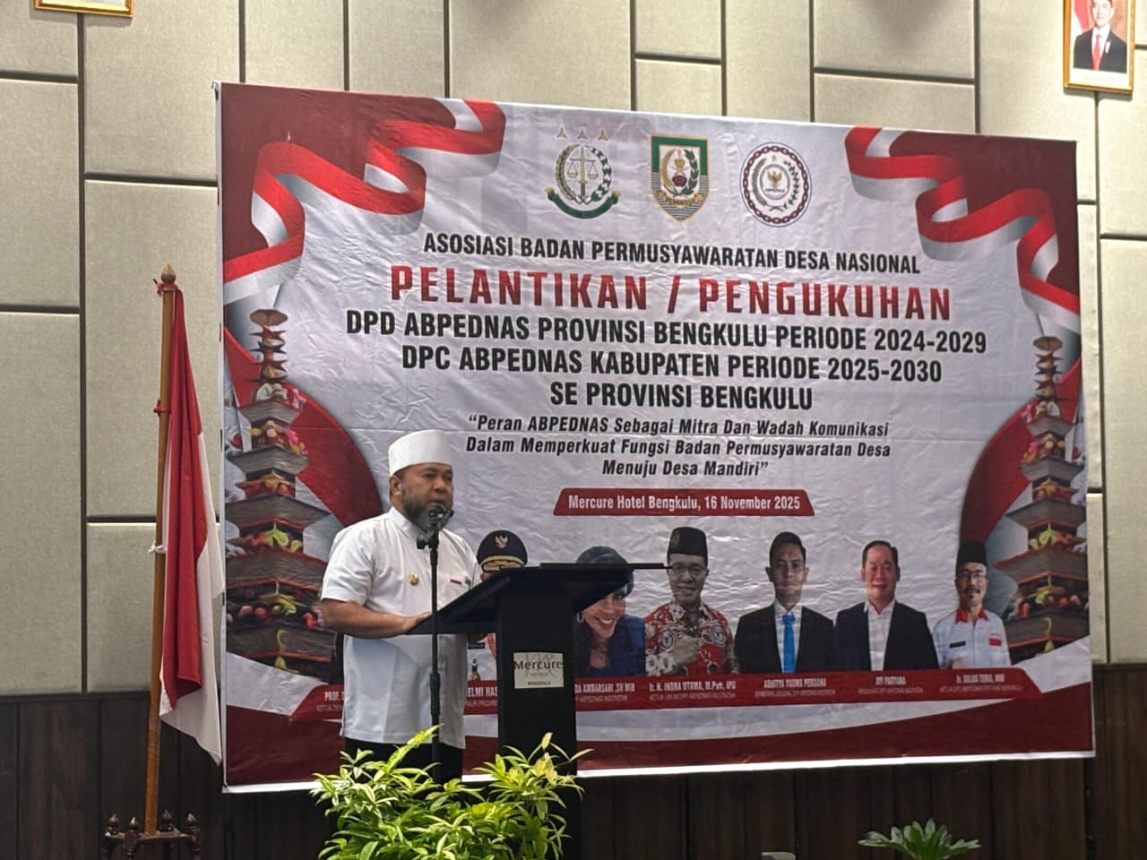 Gubernur Helmi Hasan Ajak ABPEDNAS Bersinergi Bangun Desa dan Terwujudnya Pertumbuhan Ekonomi 8 Persen 