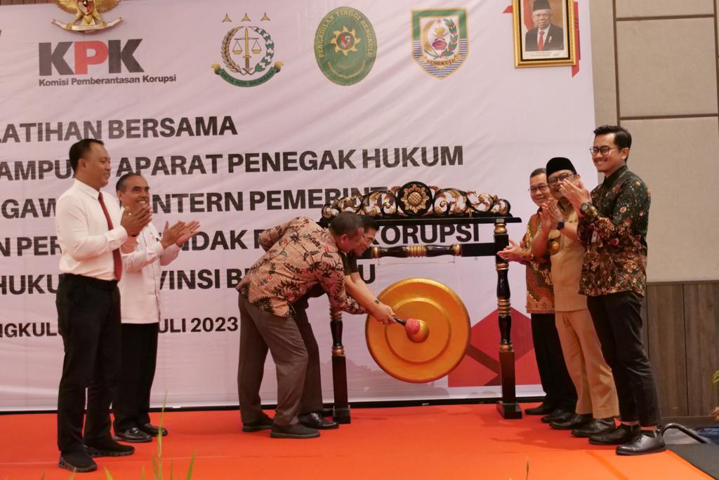 Kajati Bengkulu Hadiri Pembukaan Pelatihan Penanganan Perkara Tindak Pidana Korupsi oleh KPK RI