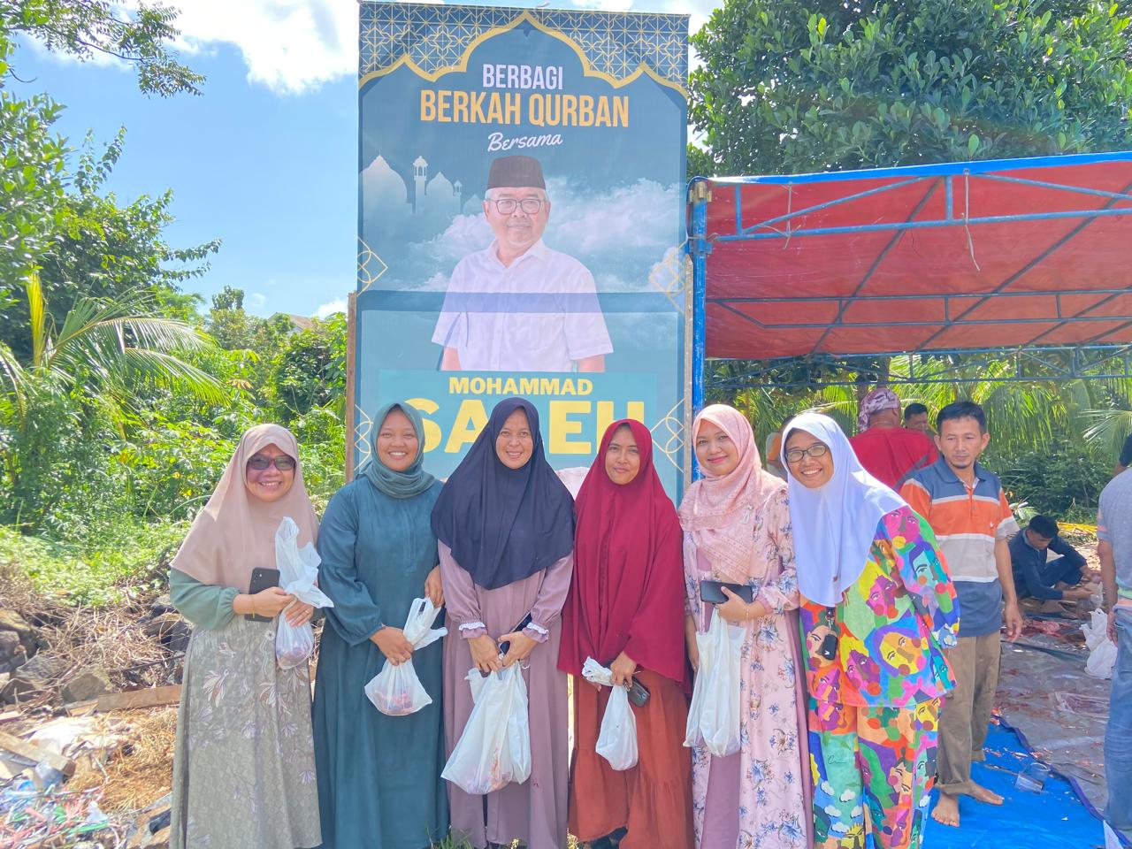 Sedang Menjalankan Ibadah Haji, M. Saleh Tetap Berkurban 23 Ekor Sapi di Bengkulu