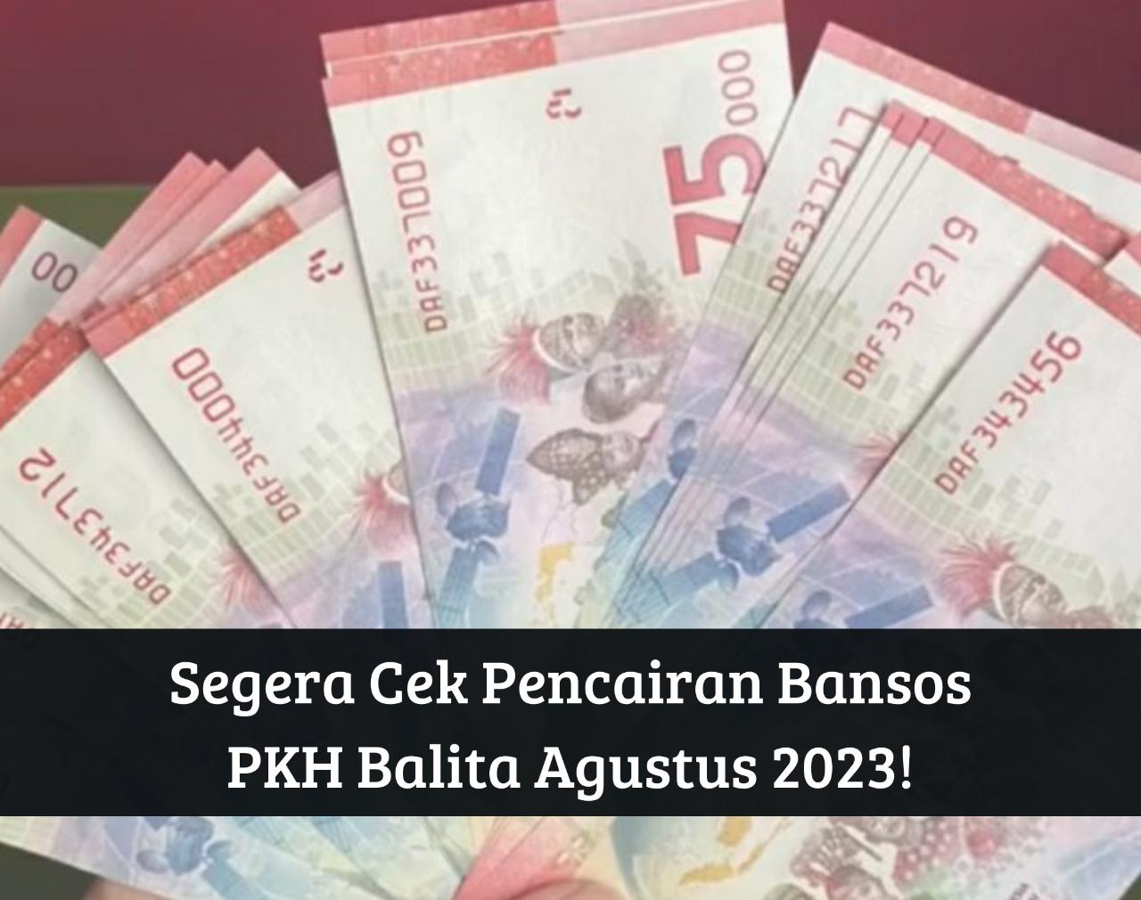 Auto Senyum! Segera Cek Pencairan Bansos PKH Balita Agustus 2023, Dapat Bantuan hingga Rp3.000.000