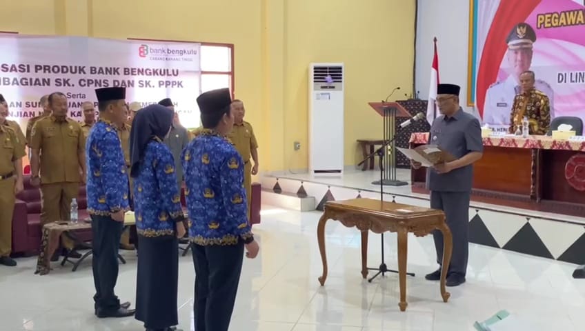 Hari Ini, 111 PPPK Bengkulu Tengah Hasil Rekrutmen 2023 Dilantik Pj Bupati