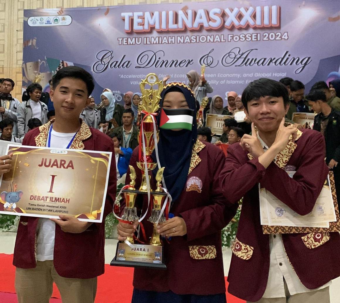 Mahasiswa UINFAS Bengkulu Raih Juara 1 Debat Ilmiah Nasional TEMILNAS ke-XXIII di Lampung