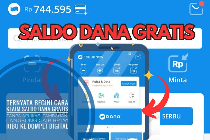 Ternyata Begini Cara Klaim Saldo DANA Gratis Tanpa Aplikasi Tambahan, Langsung Cair Rp120 Ribu ke Dompet Digit