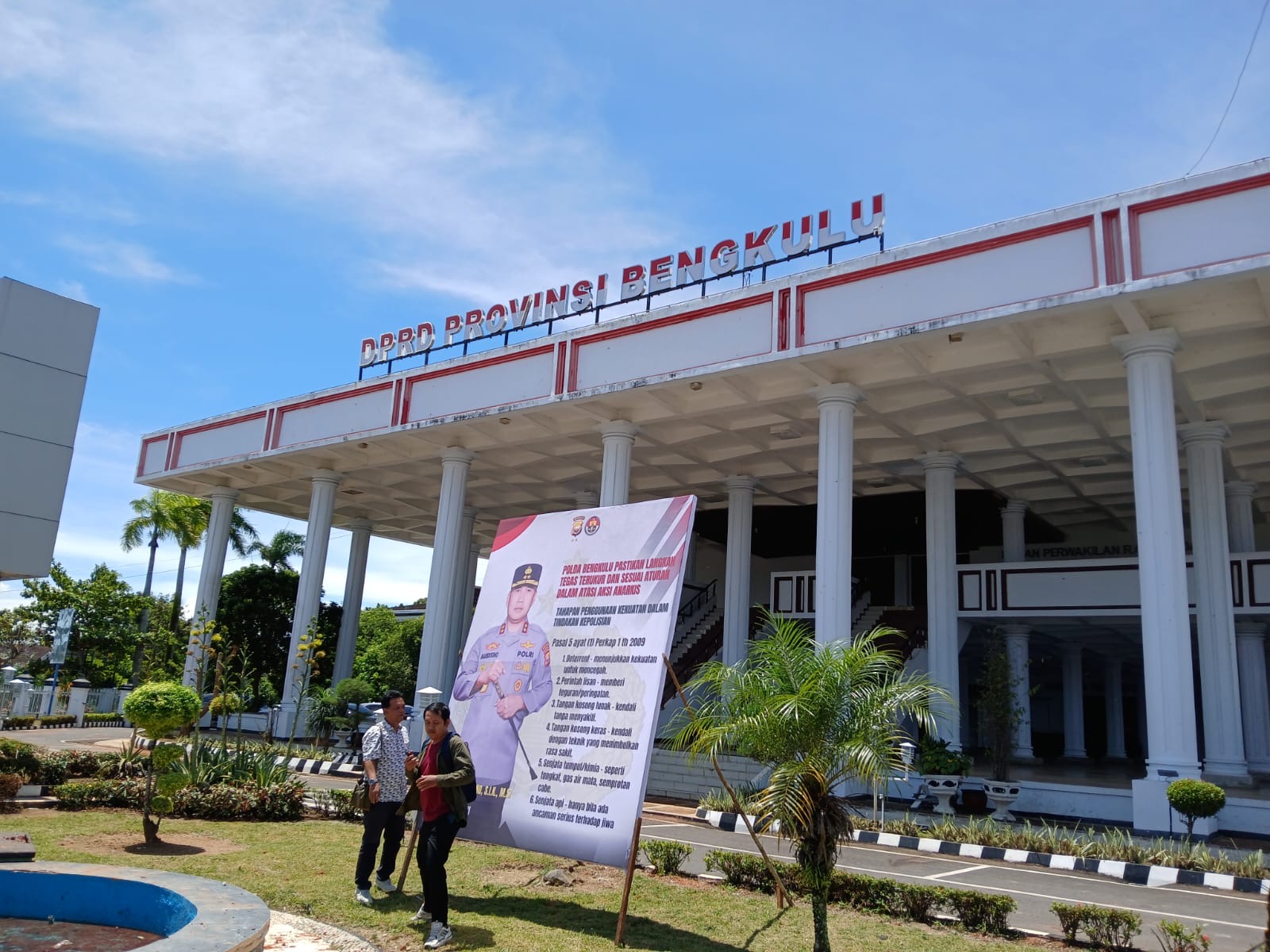 Usai Demo Ricuh, Kantor DPRD Provinsi Bengkulu Siaga, Keamanan Diperketat