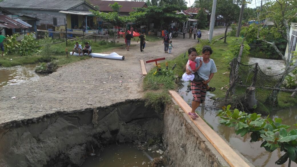 Terisolir, 3 Sekolah di Kampung Bahari Diliburkan