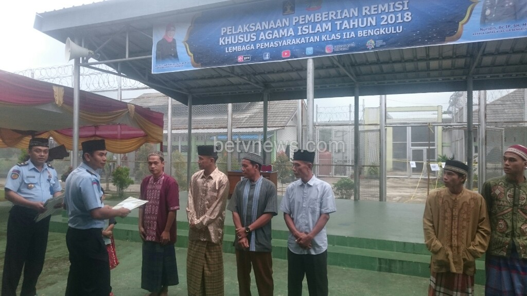 Empat Narapidana Lapas Bengkulu Langsung Bebas