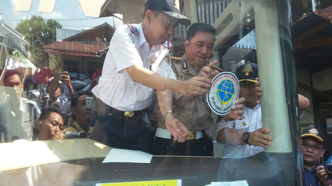 Dishub dan Ditlantas Uji Kendaraan Mudik