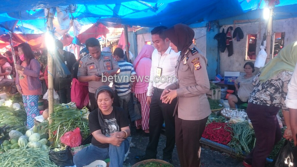 Polres Bengkulu Cek Harga Sembako di Pasar Panorama