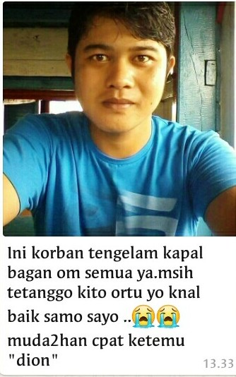 Ayah Korban KM Arung Samudra Yakin Anaknya Masih Hidup