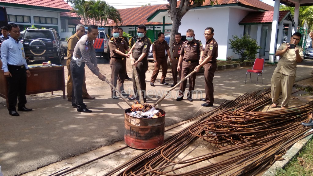 Kejagung Musnahkan Barang Bukti Narkotika di Kejari Bengkulu