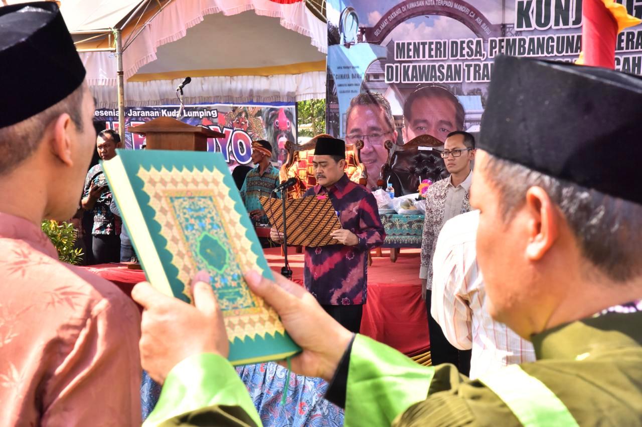 Pejabat Kemendes PDTT, Pelantikan di Kampung Inggris