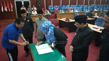 APBD-P Kota Bengkulu Disahkan, DPRD Beri Catatan