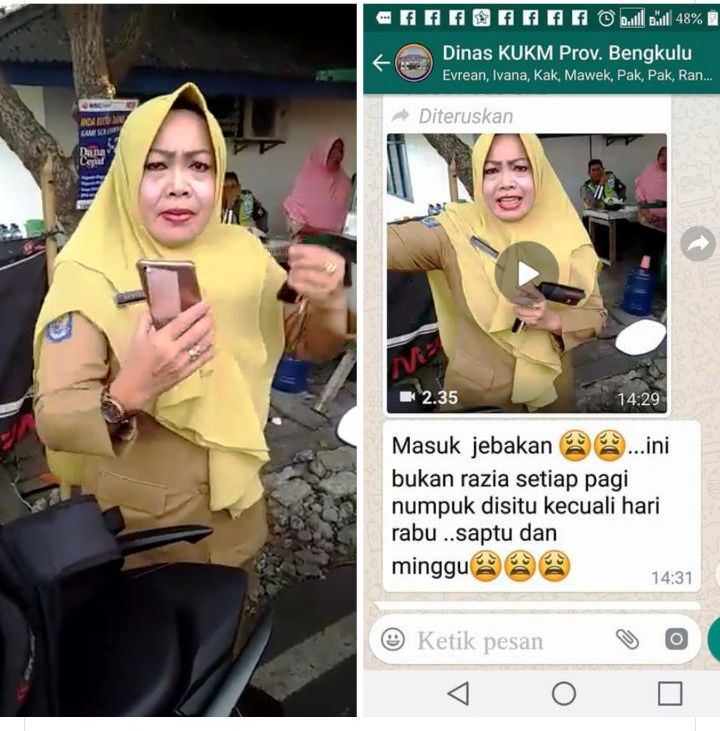 Viral, Oknum PNS Tidak Mau Ditilang Marah-Marah ke Polisi