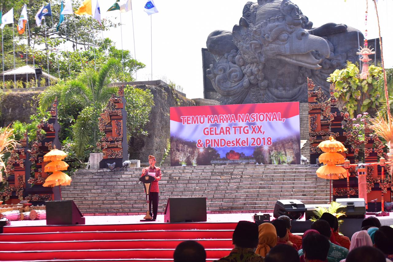 Gelar TTG dan PINDesKel, Presiden Jokowi Ingatkan Dana Desa Harus Tepat Sasaran