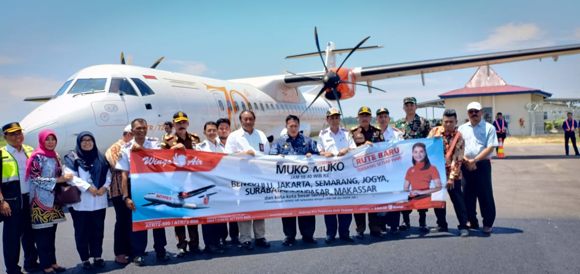 Wings Air Terbangi Langit Mukomuko-Bengkulu, Catat Jadwal Penerbangannya