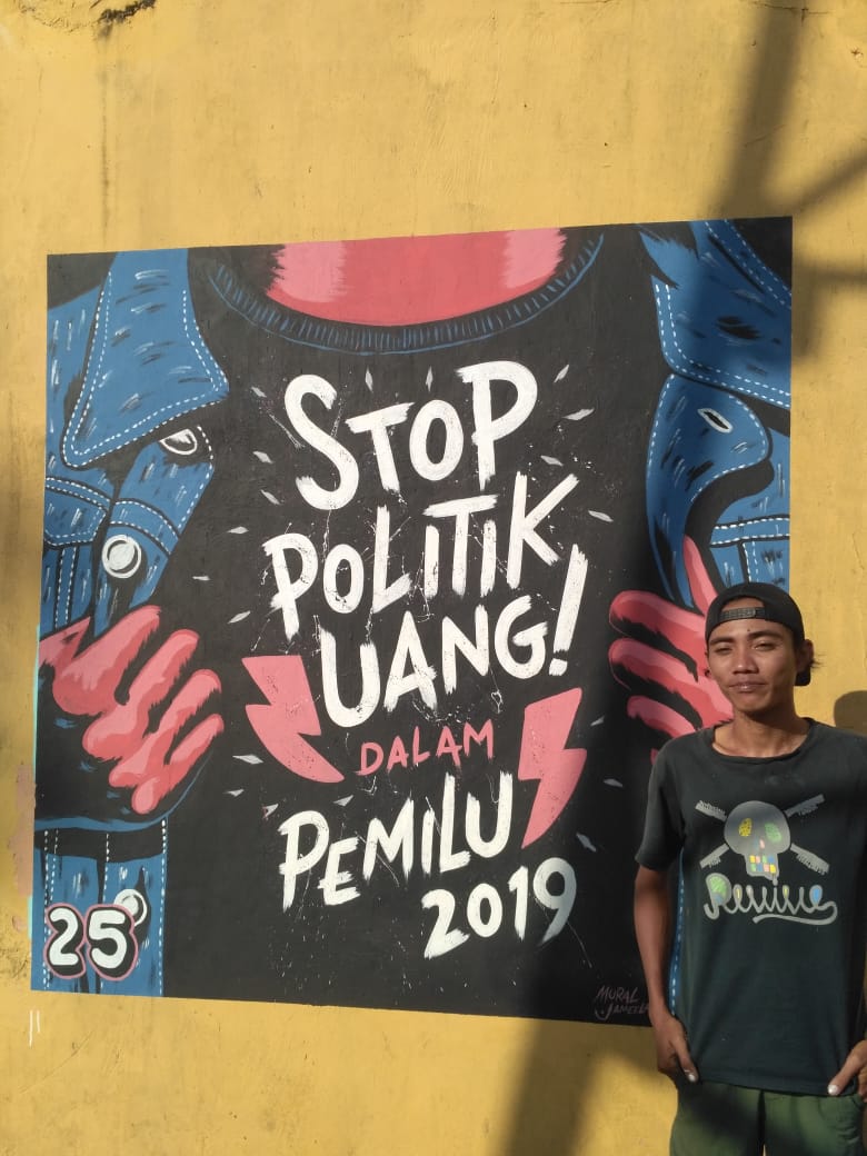 Di Luar Ekspektasi, Hasil Karya Mural Buat KPU Provinsi Bengkulu Bangga