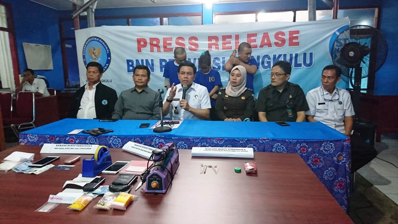 BNNP Tangkap 3 Kurir Narkoba Jaringan Medan