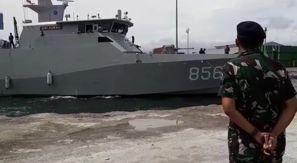 KRI Kurau, Angkut Balik Logistik Pemilu