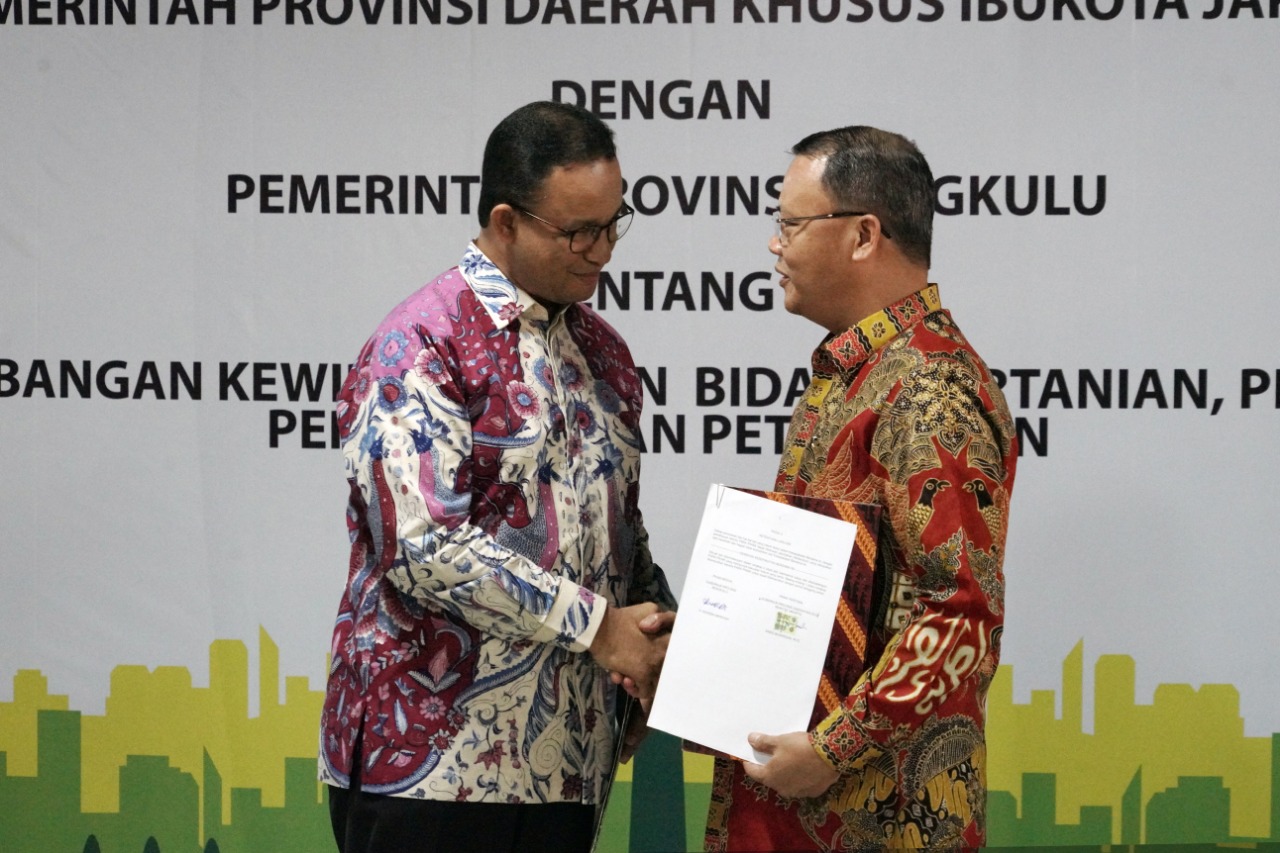 Pemprov Bengkulu dan DKI, Resmi Jalin Kerjasama