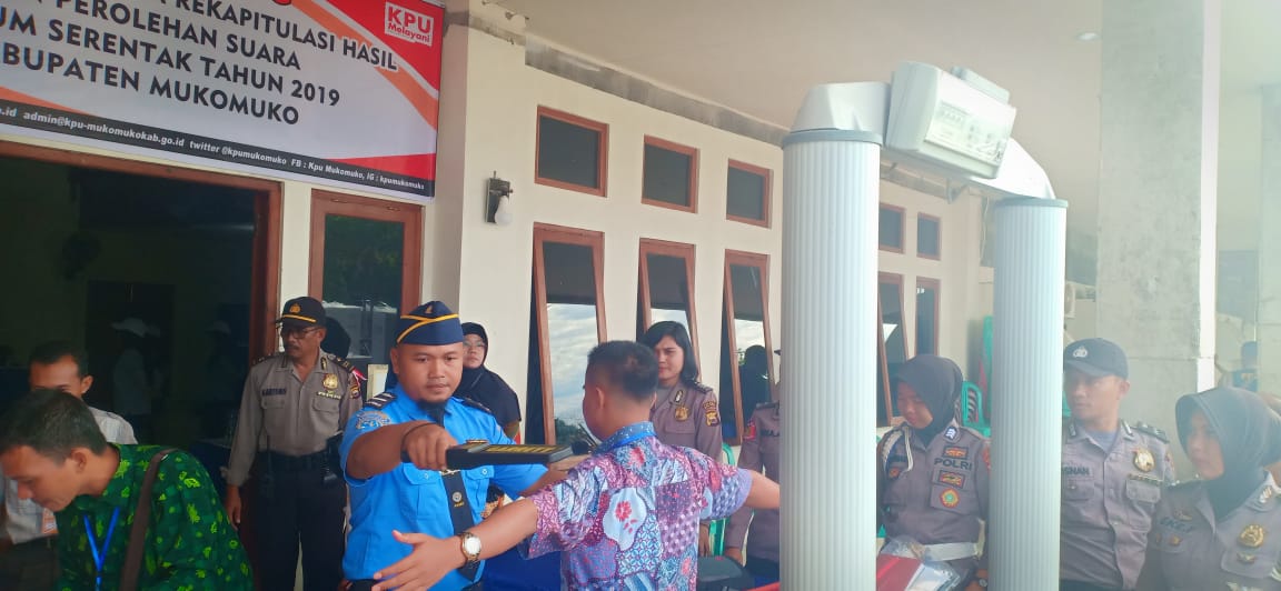 Pleno Rekapitulasi Kabupaten, Polisi Siapkan Metal Detektor di Pintu Masuk