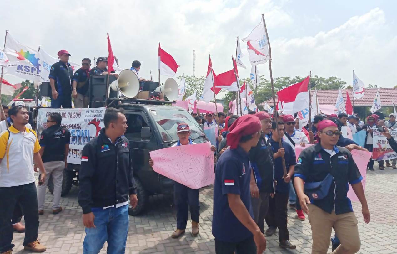 FSPMI Gelar Aksi Damai di Gedung Dewan Mukomuko