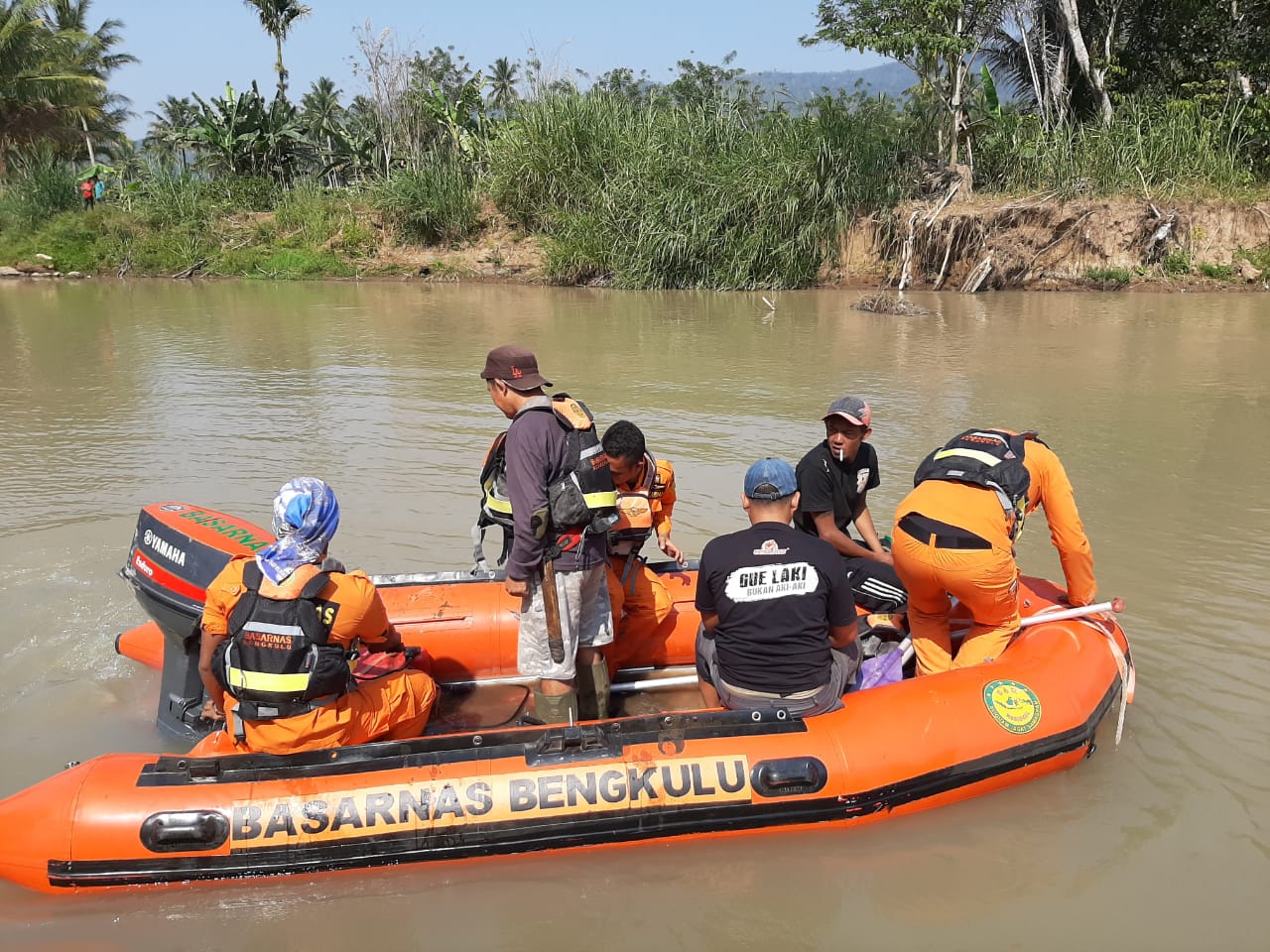 SAR Bengkulu, Cari Korban Tenggelam di Sungai Musi