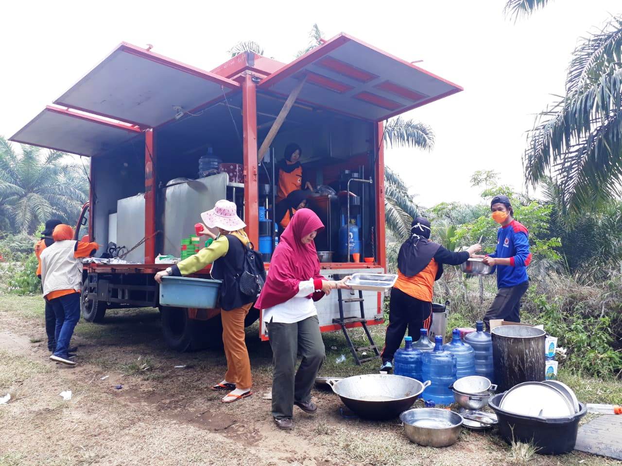 BPBD Siapkan Dapur Umum Dilokasi Kebakaran Lahan