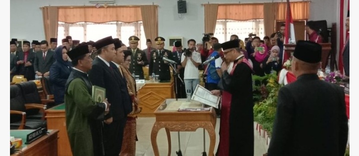 Unsur Pimpinan DPRD Bengkulu Utara Resmi Dilantik