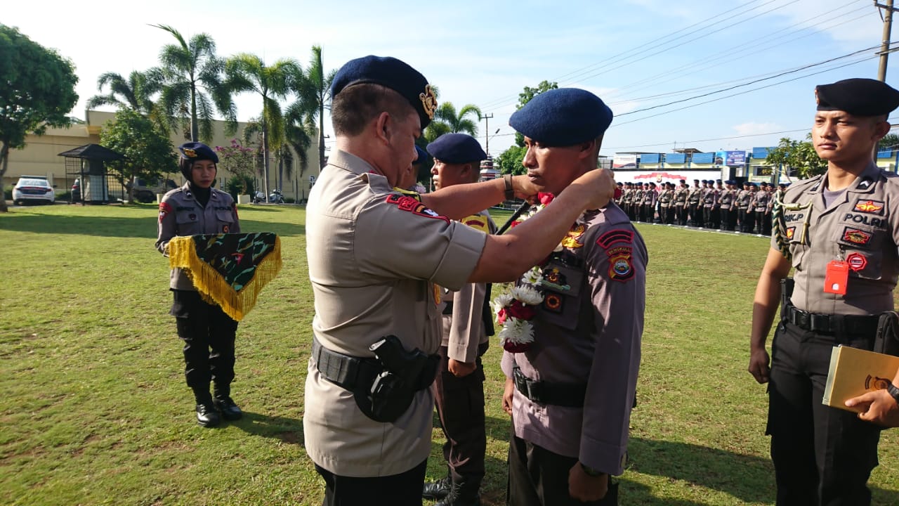 250 Personil Brimob BKO Papua Tiba di Bengkulu