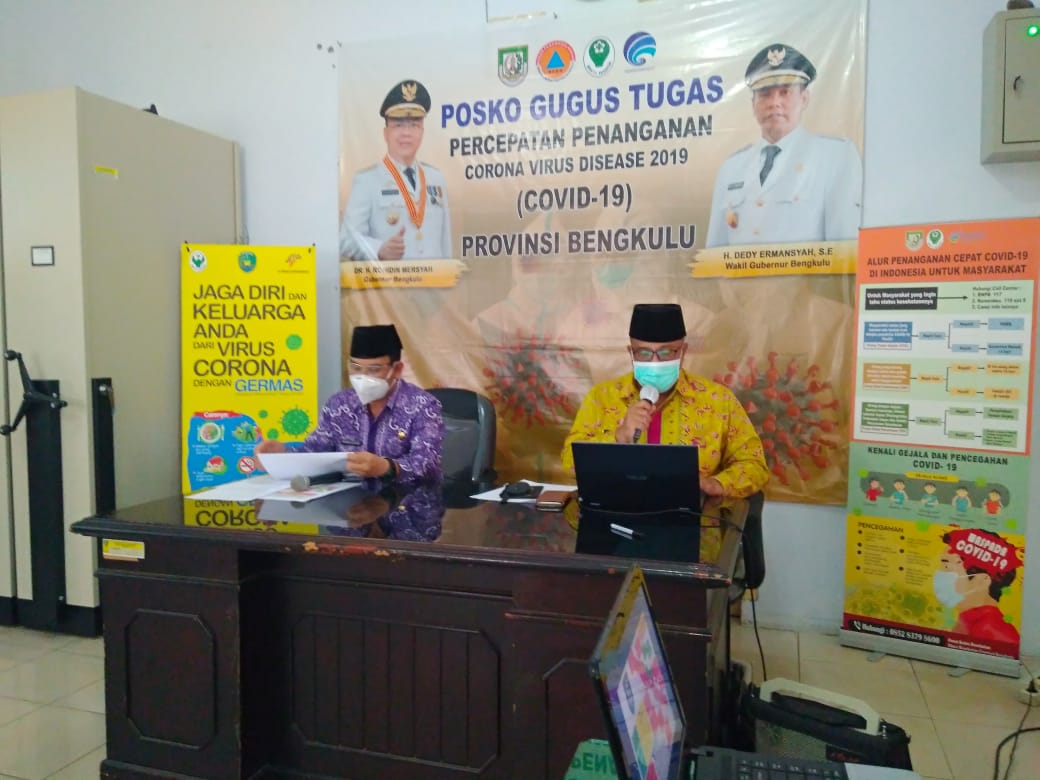 Update Covid-19 di Bengkulu Bertambah 10 Orang, Total Capai 53 Kasus Positif