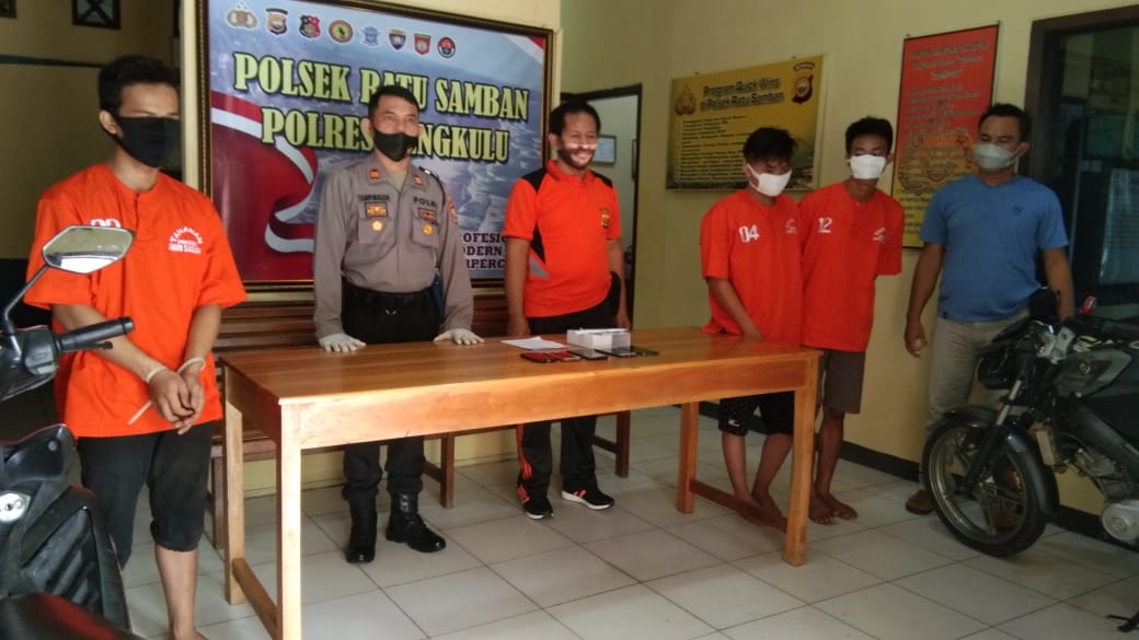 Polsek Ratu Samban Ringkus 3 Pelaku Curat