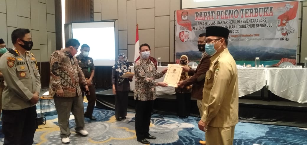 KPU Provinsi Tetapkan DPS Pilgub 2020 Capai 1.373.065 Pemilih