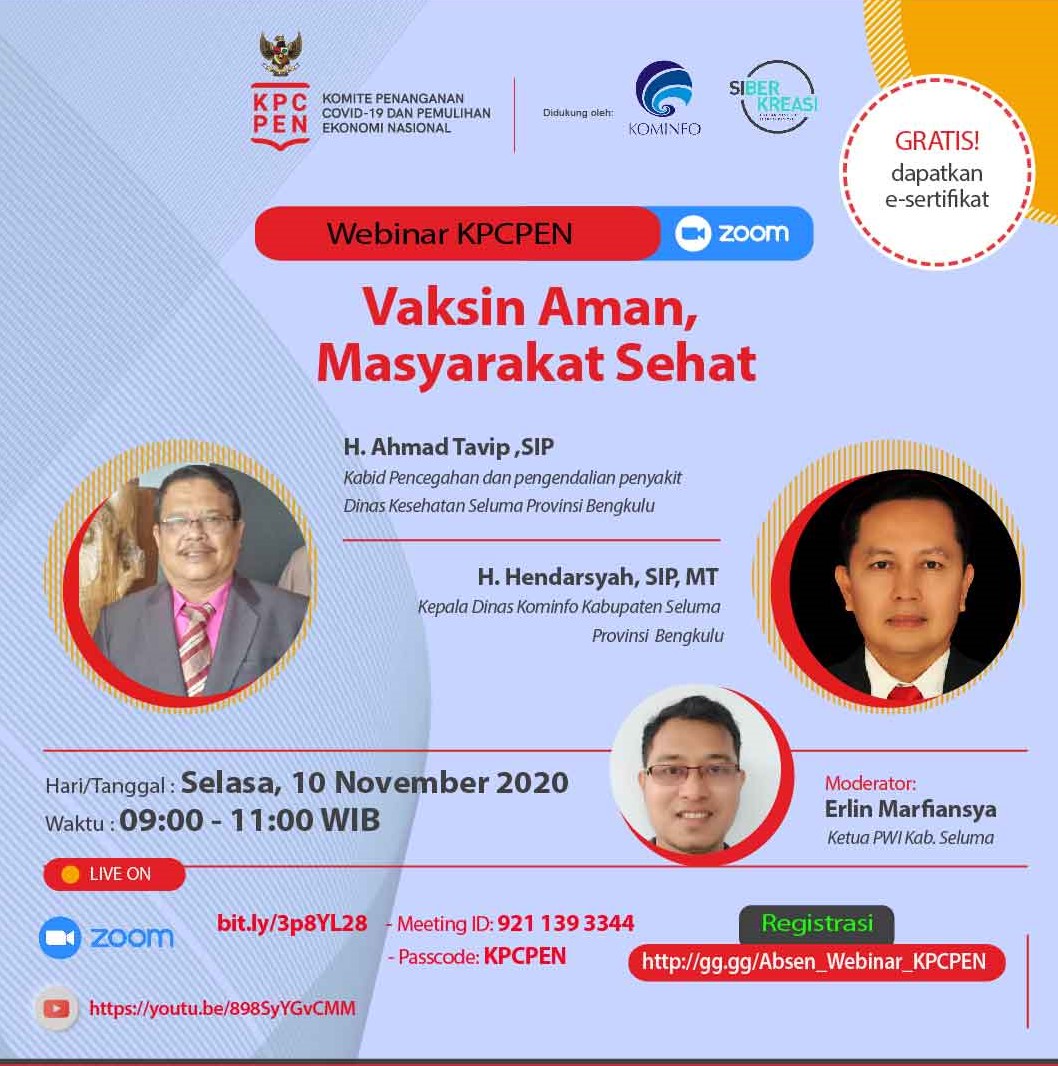 Besok, Dinas Kominfo Seluma Gelar Webinar Terbuka