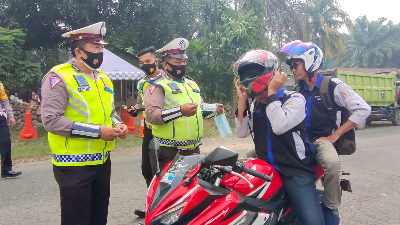 Polres Mukomuko Sosialisasi Larangan Mudik di Perbatasan