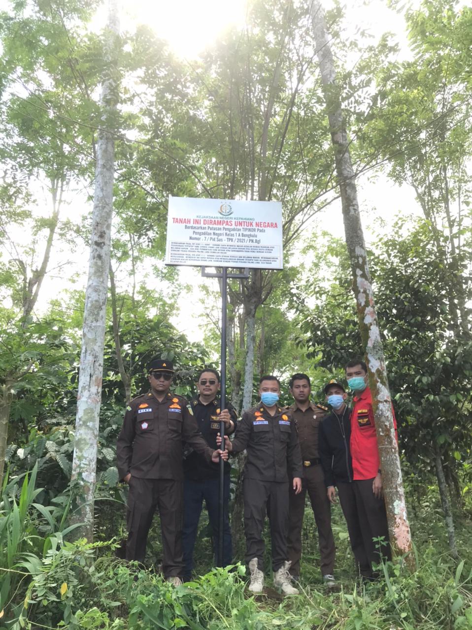 3 Bidang Lahan Kasus Korupsi Dieksekusi Kejari Kepahiang