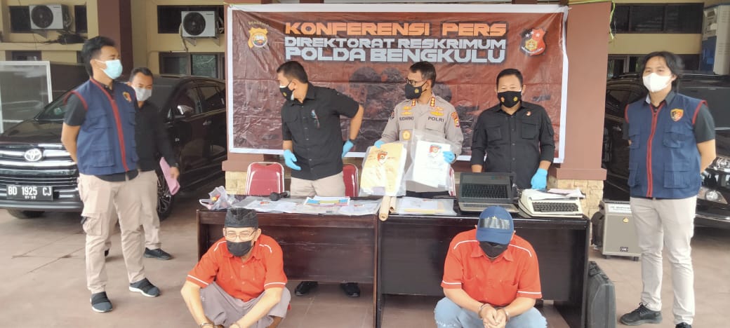 Polda Bengkulu Kembali Ringkus Jaringan Mafia Tanah