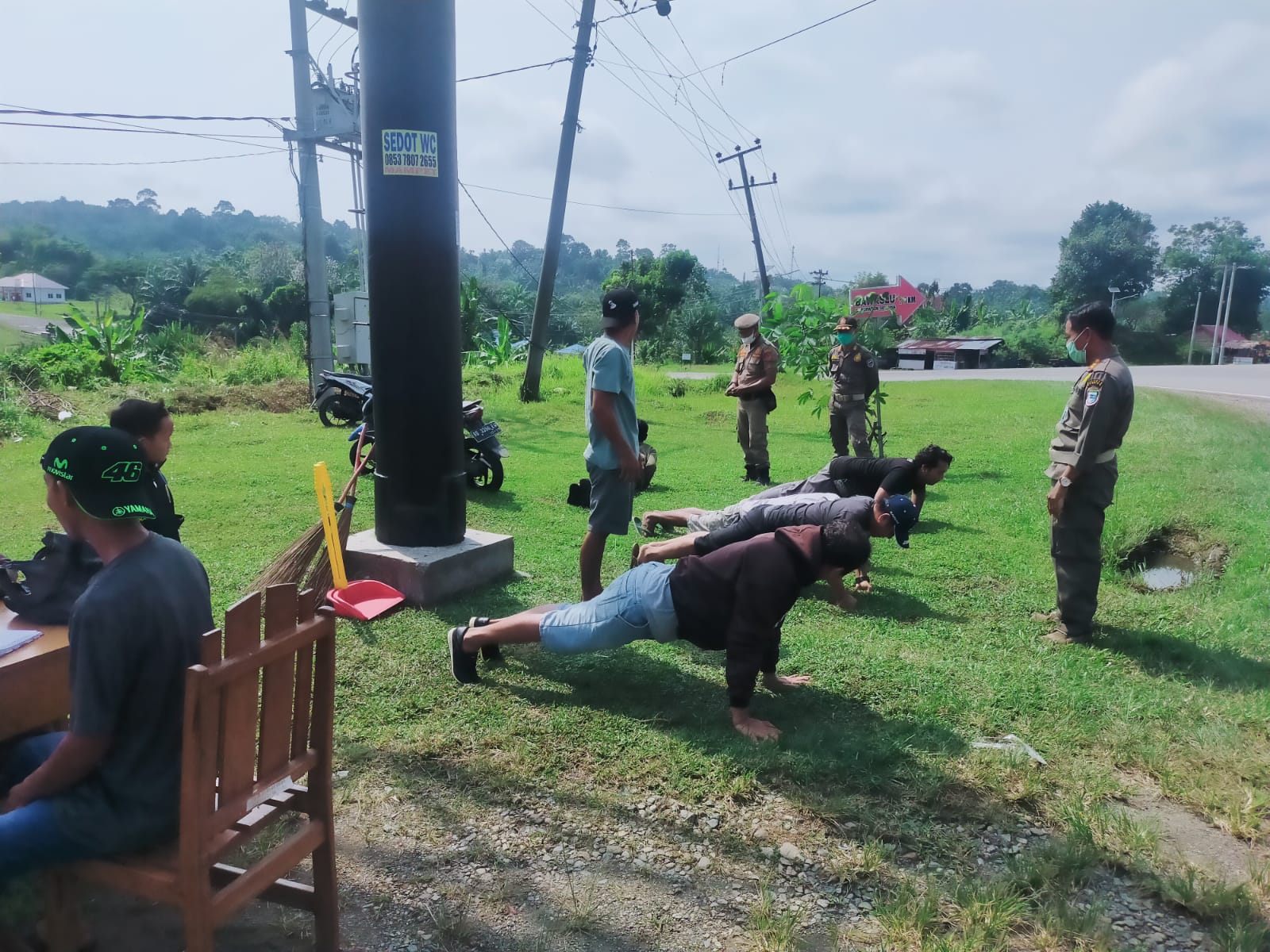 Tidak Pakai Masker, 21 Warga Kena Sanksi Push Up