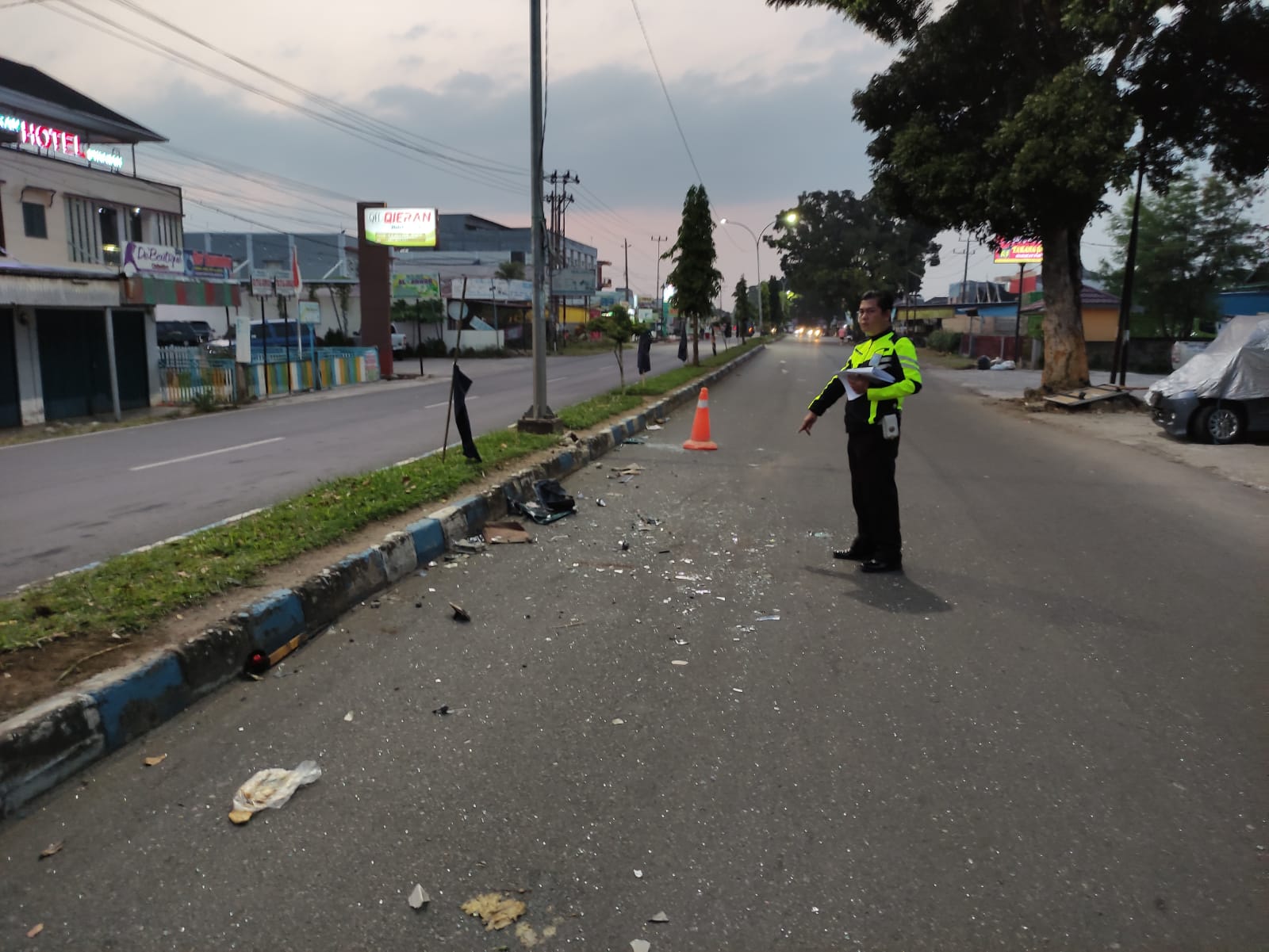 Tabrak Bokong Truck, Warga Sukaraja Tewas di Tempat 