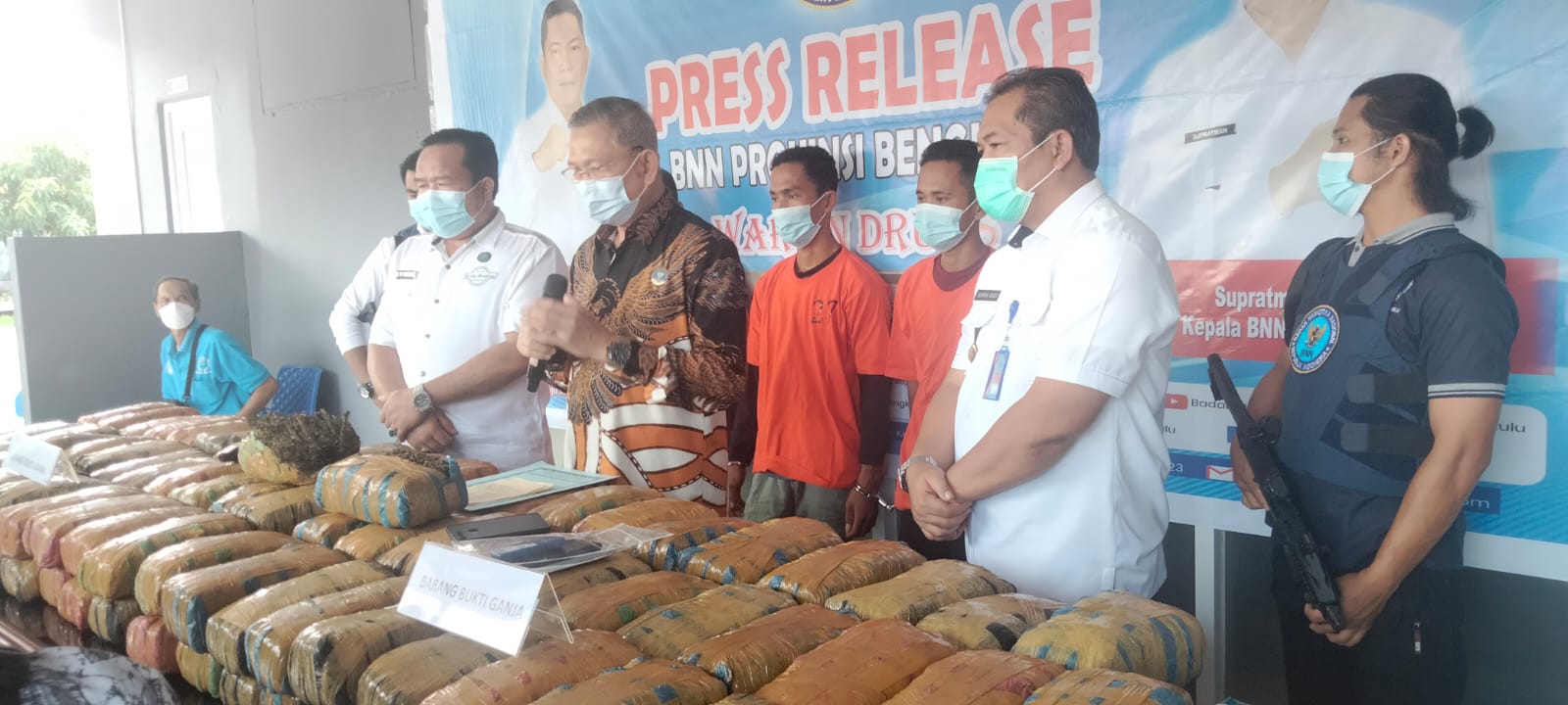 143 Kg Ganja Asal Padang Diamankan