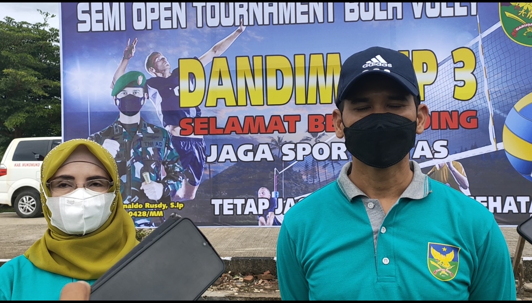 Peringati HUT TNI, Kodim 0428 Gelar Open Turnament Bola Voli